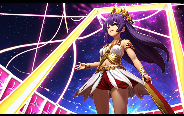 Nikke Gacha Pull**

Prompt: A vibrant, exciting scene of a "Nikke: Goddess of Victory" gacha pull animation. Focus on the moment an SSR Nikke character is revealed. Use bright colors, dynamic lighting, and particle effects to convey the thrill of a successful pull. Include visual elements that represent the game's aesthetic and highlight the rarity of the character.

**