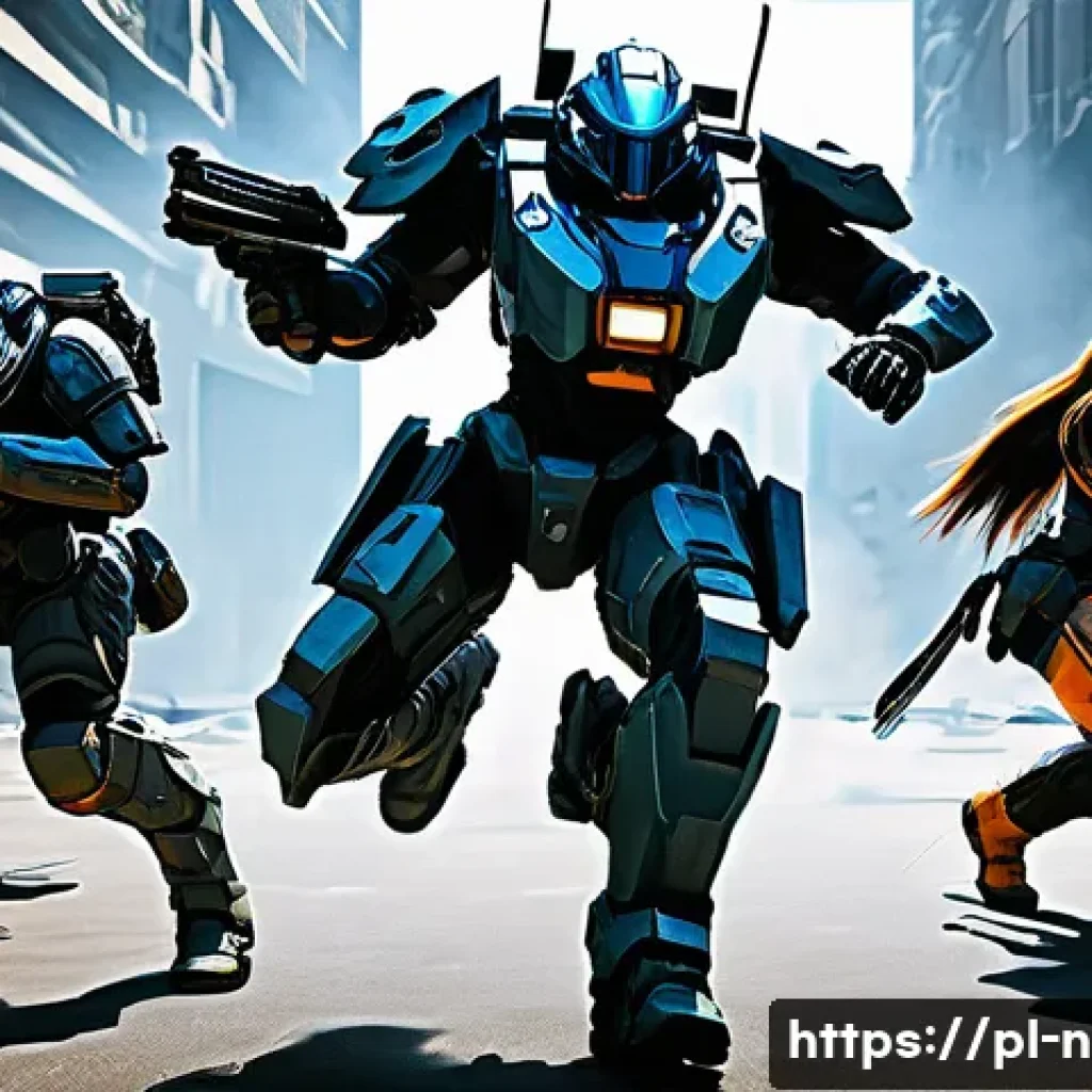 승리의여신 니케 한국 vs 해외 평가 비교 - **Prompt 1: Dynamic Combat and Unique Aesthetics**
    "A squad of three distinct NIKKE female chara...