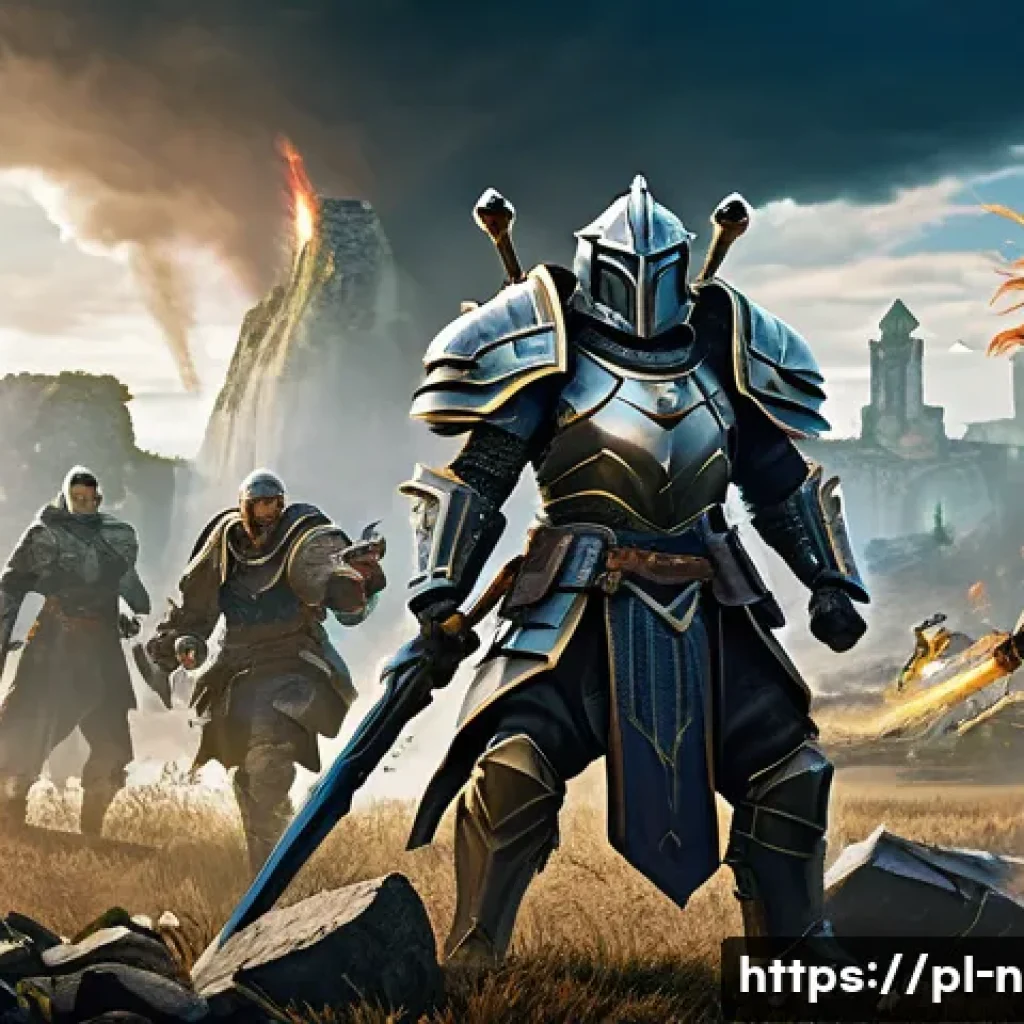 승리의여신 니케 캐릭터 성장 아이템 - A strategic RPG battle scene featuring a diverse team of fantasy heroes in detailed armor and clothi...