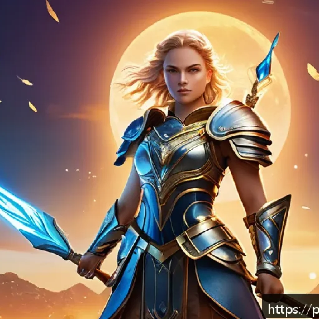 승리의여신 니케 유료 가챠 분석 - A dynamic scene showcasing a young female warrior character from the Victory Goddess game, dressed i...