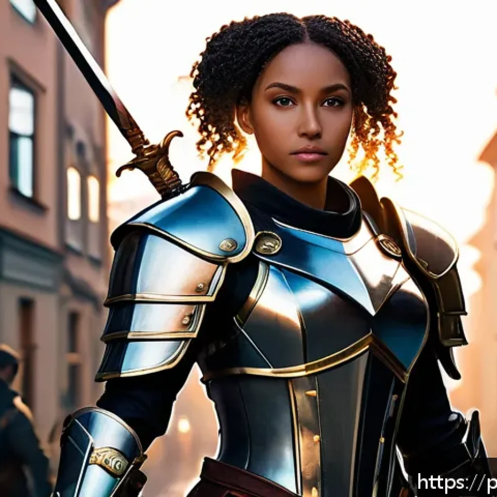 승리의여신 니케 팬 활동 통계 - A dynamic fantasy RPG scene featuring a young female warrior character from Victory Goddess Nike, we...